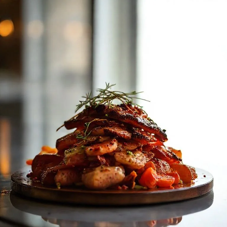 A minimalistic, elegant representation of a cocktail glass with a single, perfectly crafted ice cube and a subtle botanical garnish.